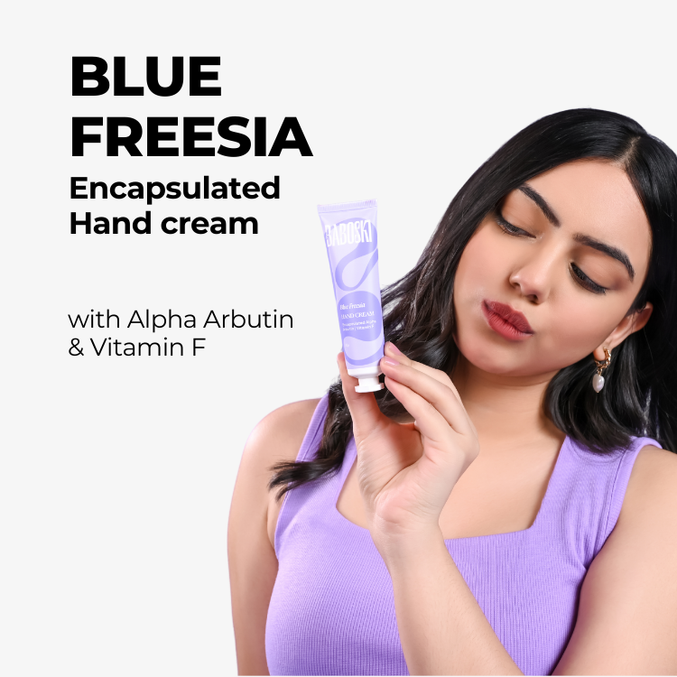 Blue Freesia Handcream with Vitamin F & Alpha Arbutin