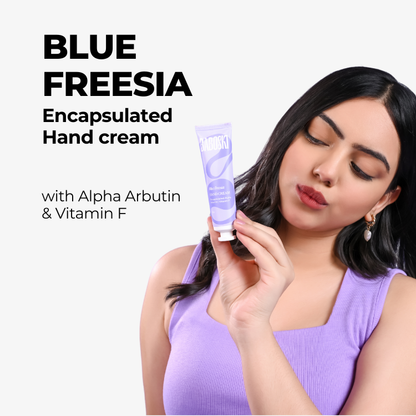 Blue Freesia Handcream with Vitamin F & Alpha Arbutin