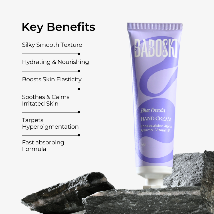 Blue Freesia Handcream with Vitamin F & Alpha Arbutin