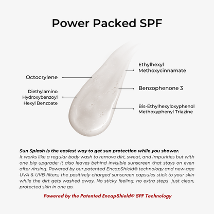 Sun Splash Bodywash Infused with Sunscreen