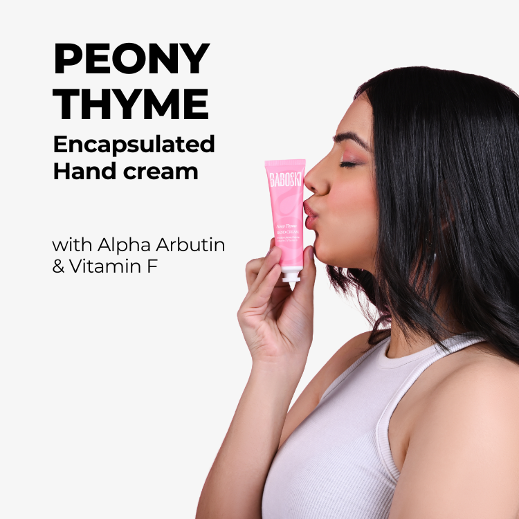 Peony Thyme Handcream with Vitamin F & Alpha Arbutin